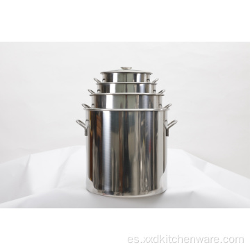 Material de acero inoxidable Pot de stock grande